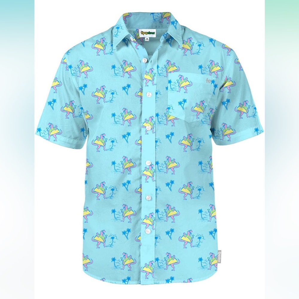 Dinosaur Taco Button Up